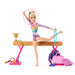 Barbie Gymnastics Doll & Accessories, Playset with Blonde Fashion Doll, C-Clip for Flipping Action, Balance Beam, Warm-Up Suit & More Blonde Doll