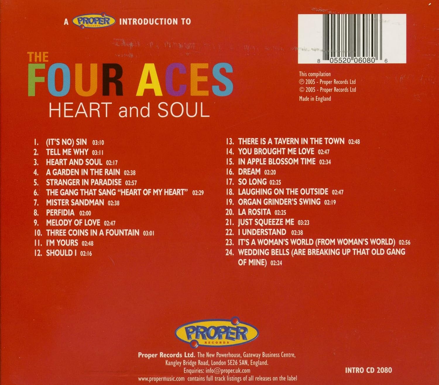 Proper Introduction to the Four Aces, A: Heart and Soul