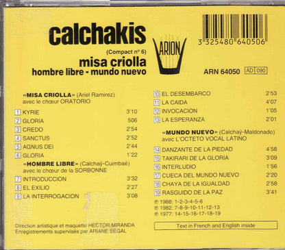 Calchakis:Messa Creola, Cantate (Vol.6