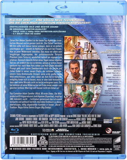 Leg dich nicht mit Zohan an (Unrated Version) (Blu-ray