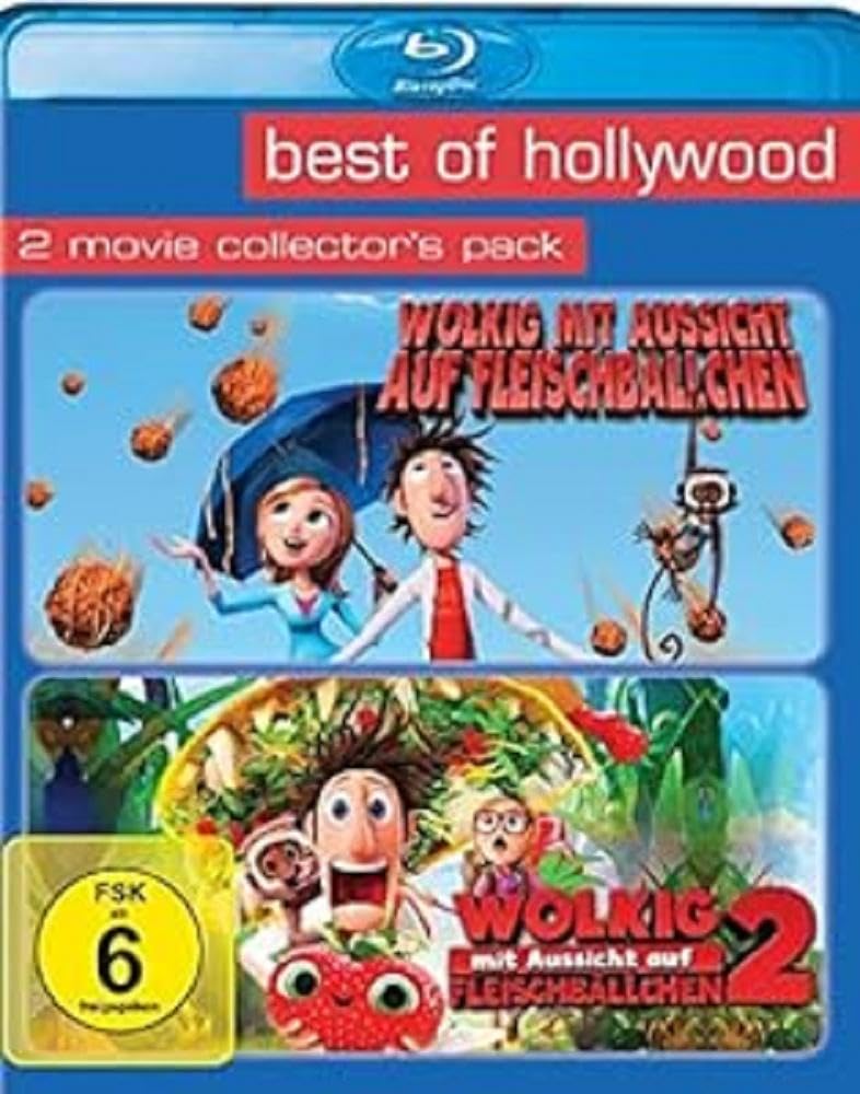 Wolkig mit Aussicht auf Fleischbällchen 1&2 (Best of Hollywood) (2 BRs