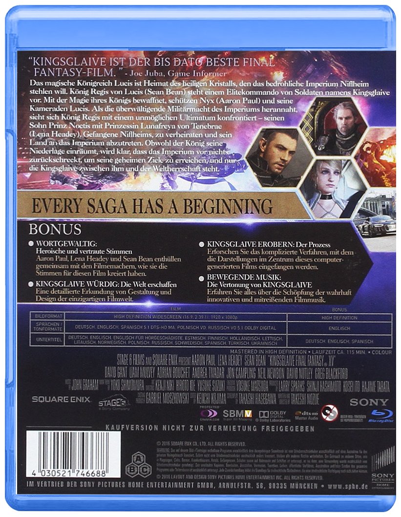 Kingsglaive: Final Fantasy XV (Blu-ray