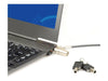 Port Connect’s Slim security cable lock - Security cable for ultrabooks and devices with a T security slot.