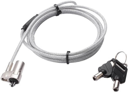 Port Connect’s Slim security cable lock - Security cable for ultrabooks and devices with a T security slot.