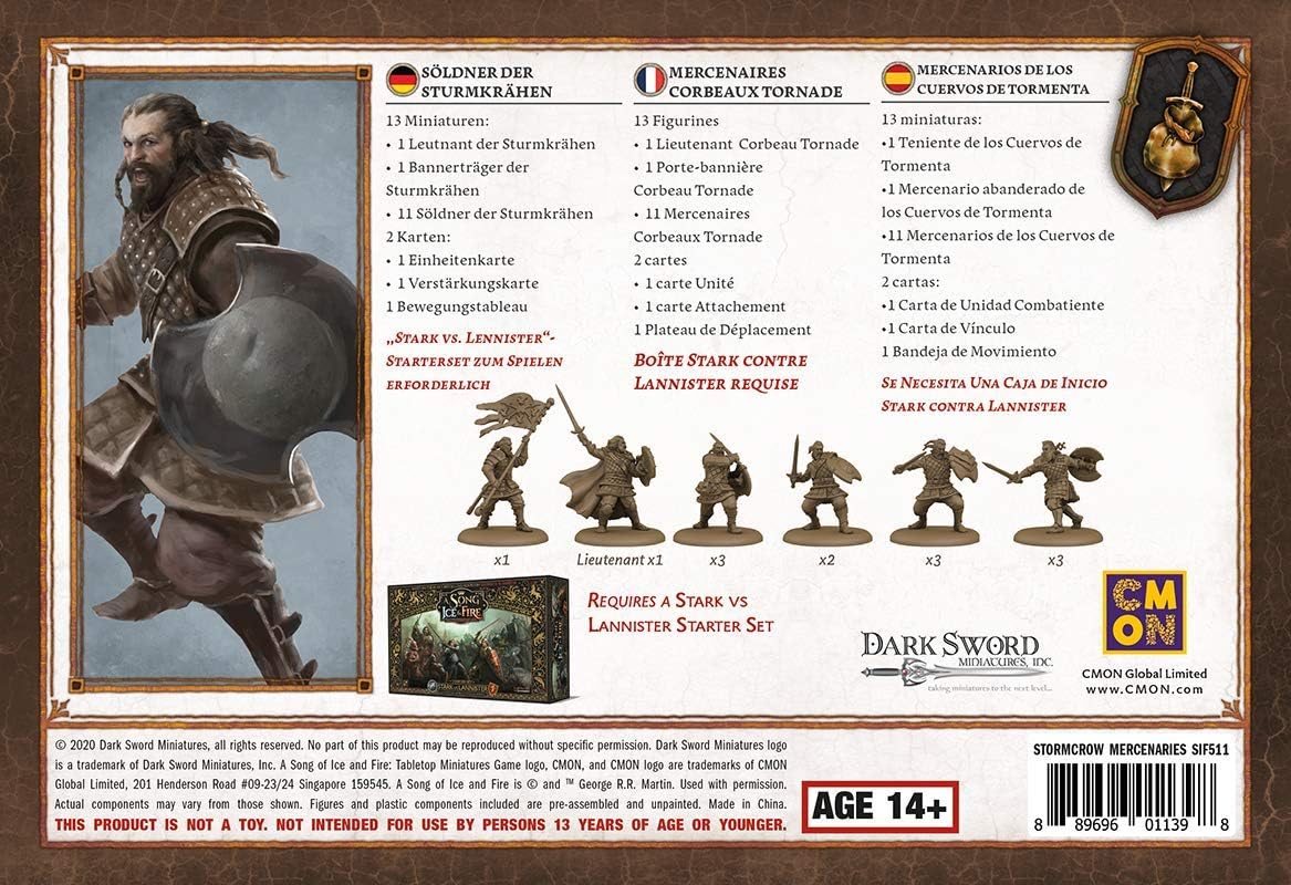 Neutral Stormcrow Mercenaries: A Song Of Ice & Fire Exp.