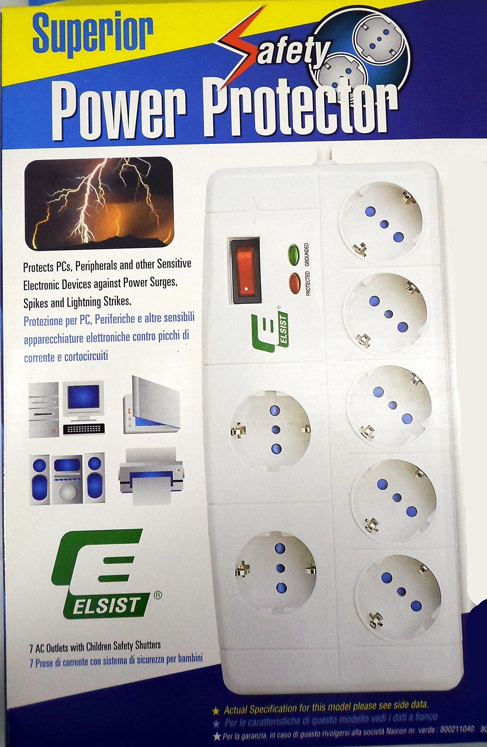 Multipresa 7 Prese Schuko