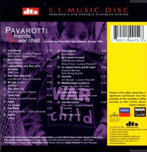 Modena '96 for War Child (5.1 Music Disc)