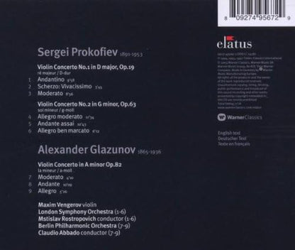 Violin Concertos (Rostropovich, Lso, Vengerov)