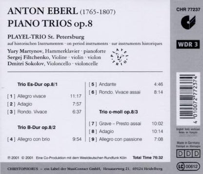Piano Trios Op. 8 (Sokolov, Playel-trio St. Petersburg)