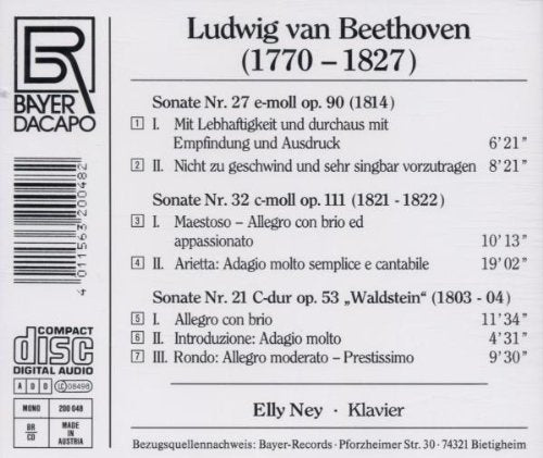Elly Ney spielt Beethoven (Aufnahmen 1952