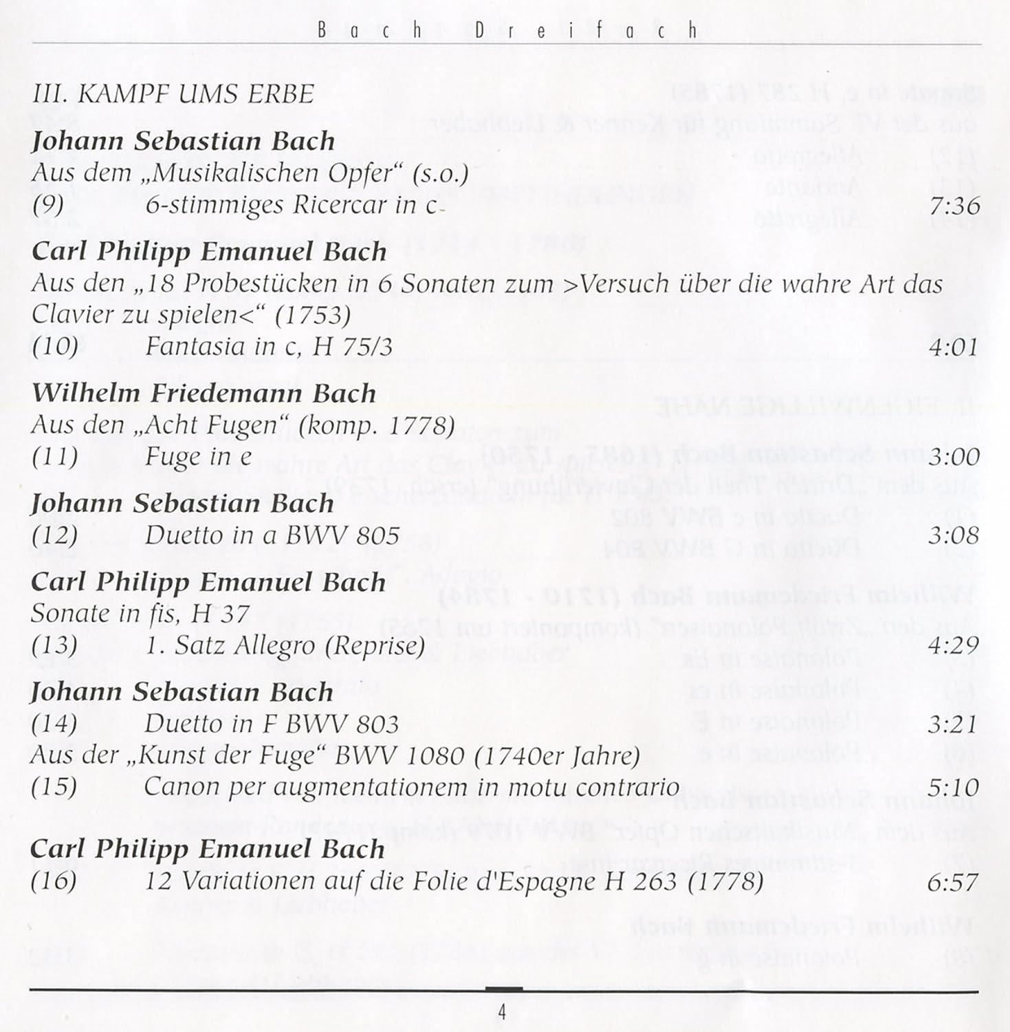 Bach Dreifach