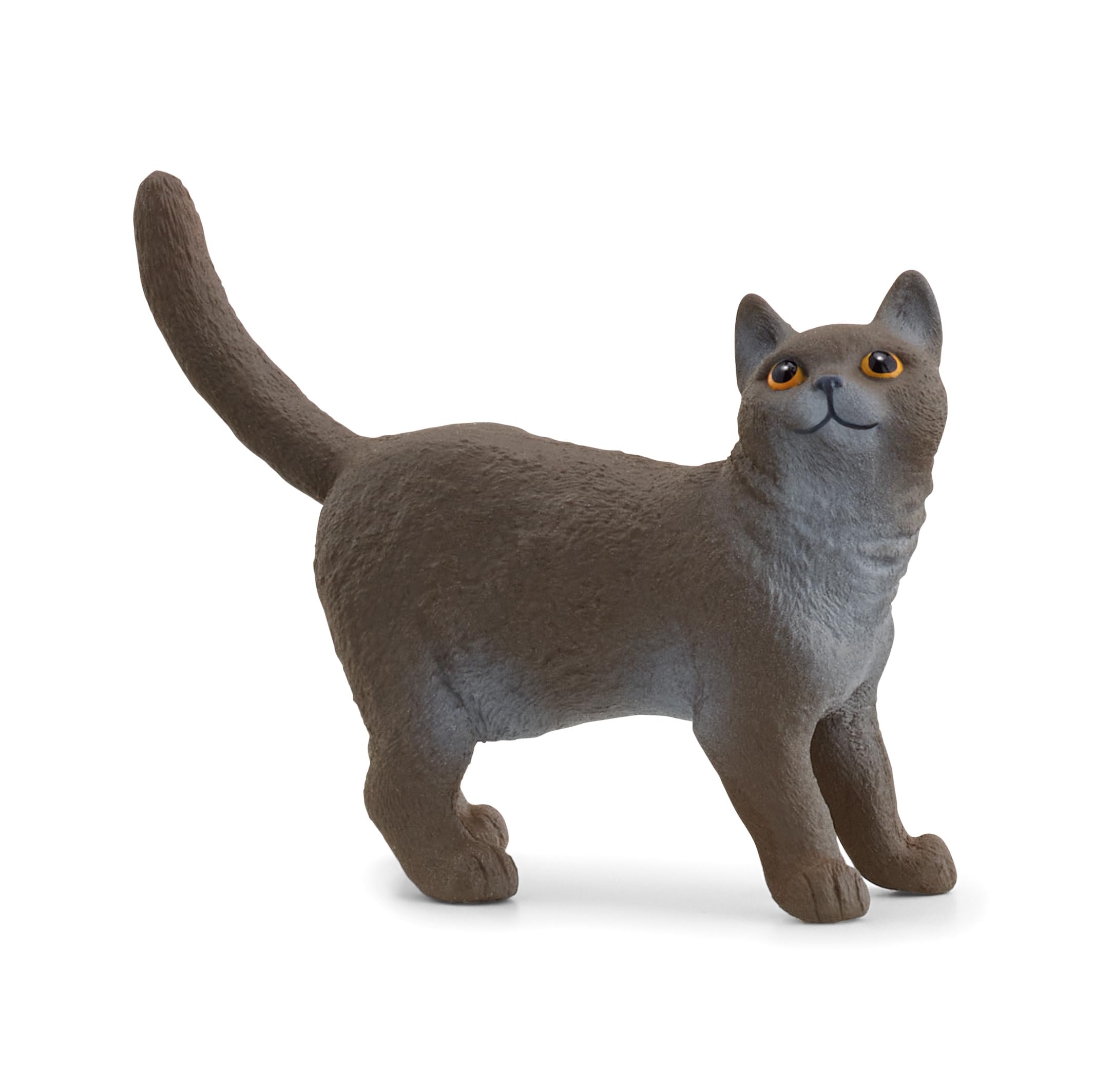 schleich 13973 FARM WORLD British Shorthair Cat Figurine for ages 3+