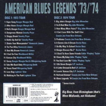 American Blues Legends '73/'74: BIG BEAR BLUES HERITAGE SERIES