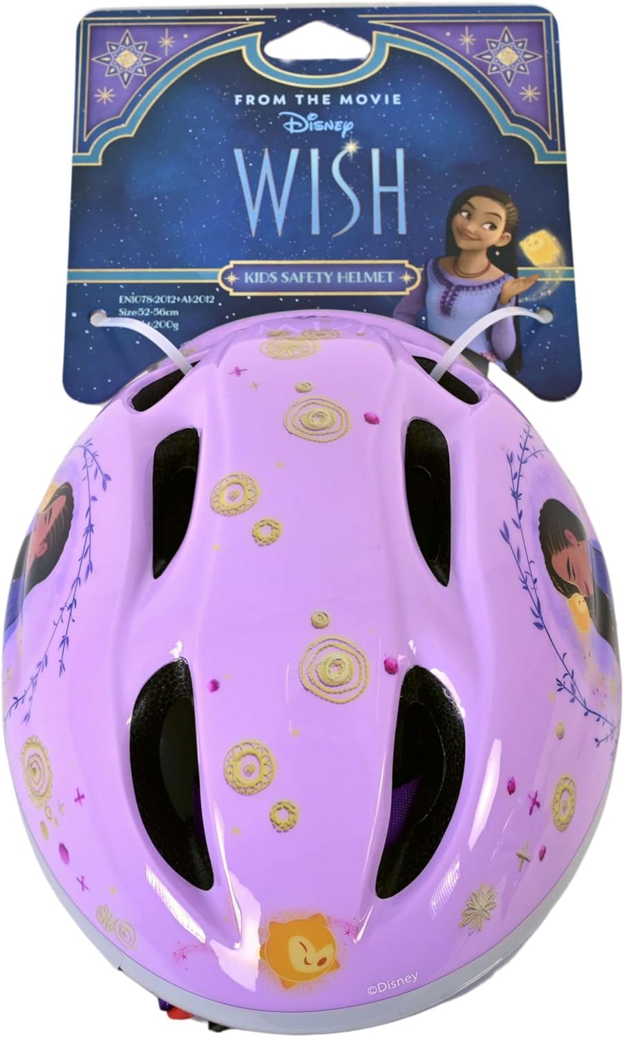 Bicycle helmet for children aged 3 years, size 52-56, weight 220 g, EPS foam, click closure and ventilation openings, safe and stylish