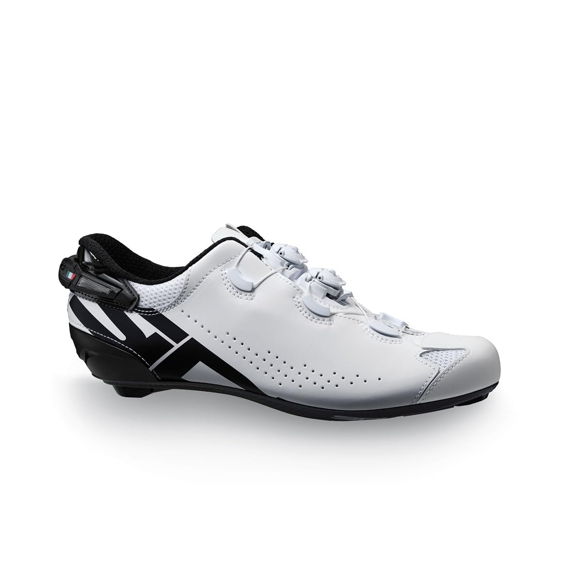 Sidi Fahrradschuhe, professionelle Rennradschuhe für Herren, Shot 2S, verstellbare Ferse, innovatives Verschlusssystem, Carbon-Boost-SRS-Sohle, Steifigkeitssohle 1