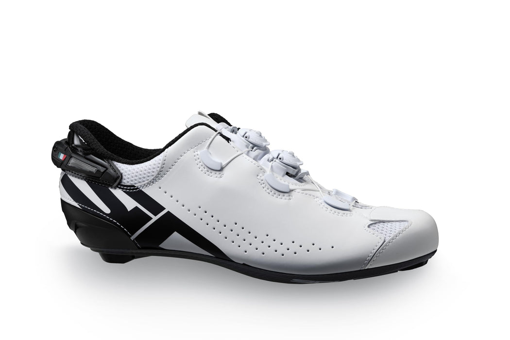 Sidi Fahrradschuhe, professionelle Rennradschuhe für Herren, Shot 2S, verstellbare Ferse, innovatives Verschlusssystem, Carbon-Boost-SRS-Sohle, Steifigkeitssohle 1