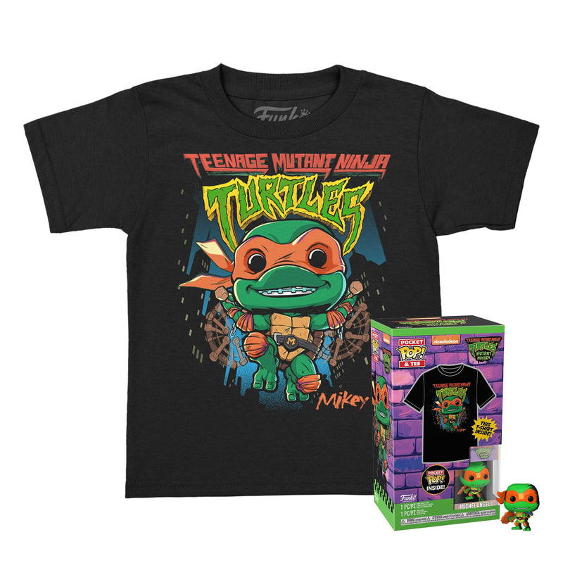 Funko Pocket Pop! & Tee: Teenage Mutant Ninja Turtles - (Teenage Mutant Ninja Turtles (TMNT) ) - Large - (L) - T-Shirt - Clothes With Collectable Vinyl Minifigure - Gift Idea for Adults Unisex Men