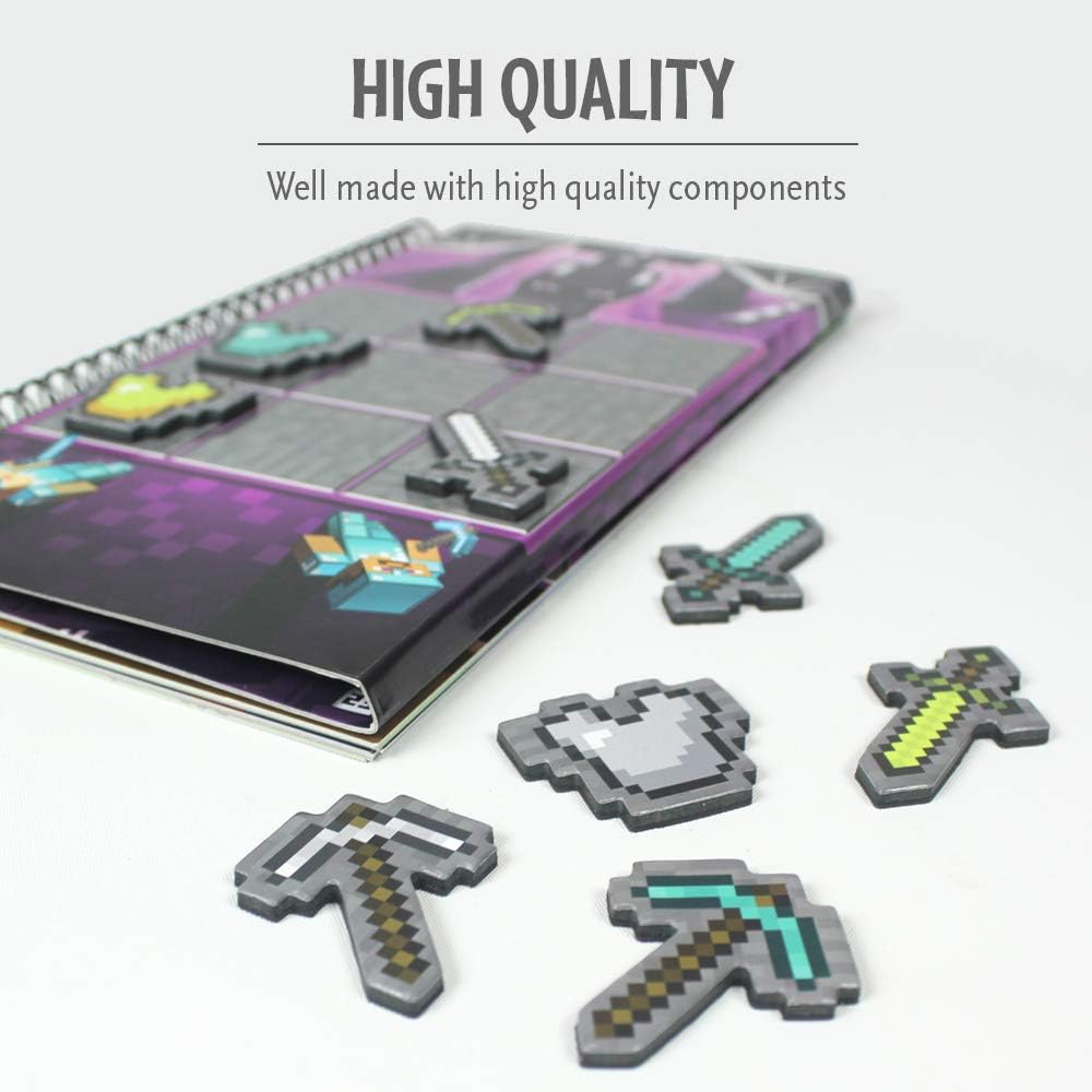 Thinkfun Minecraft Magnetic Travel Puzzle Challenge Logic Brain Game and STEM Toy for Kids Age 8 Years Up - Gifts for Boys and Girls