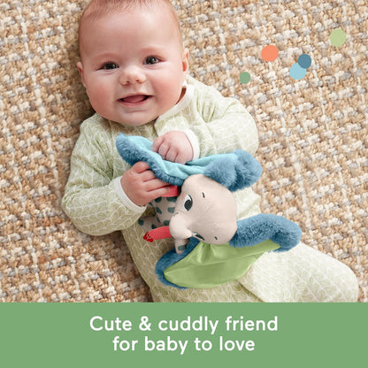 Fisher-Price Baby Sensory Toy Planet Friends All Ears Lovey, Plush Elephant for Newborns Ages 3+ Months, Made of 90% recycled Plastic and FSC certified packaging, HKD63