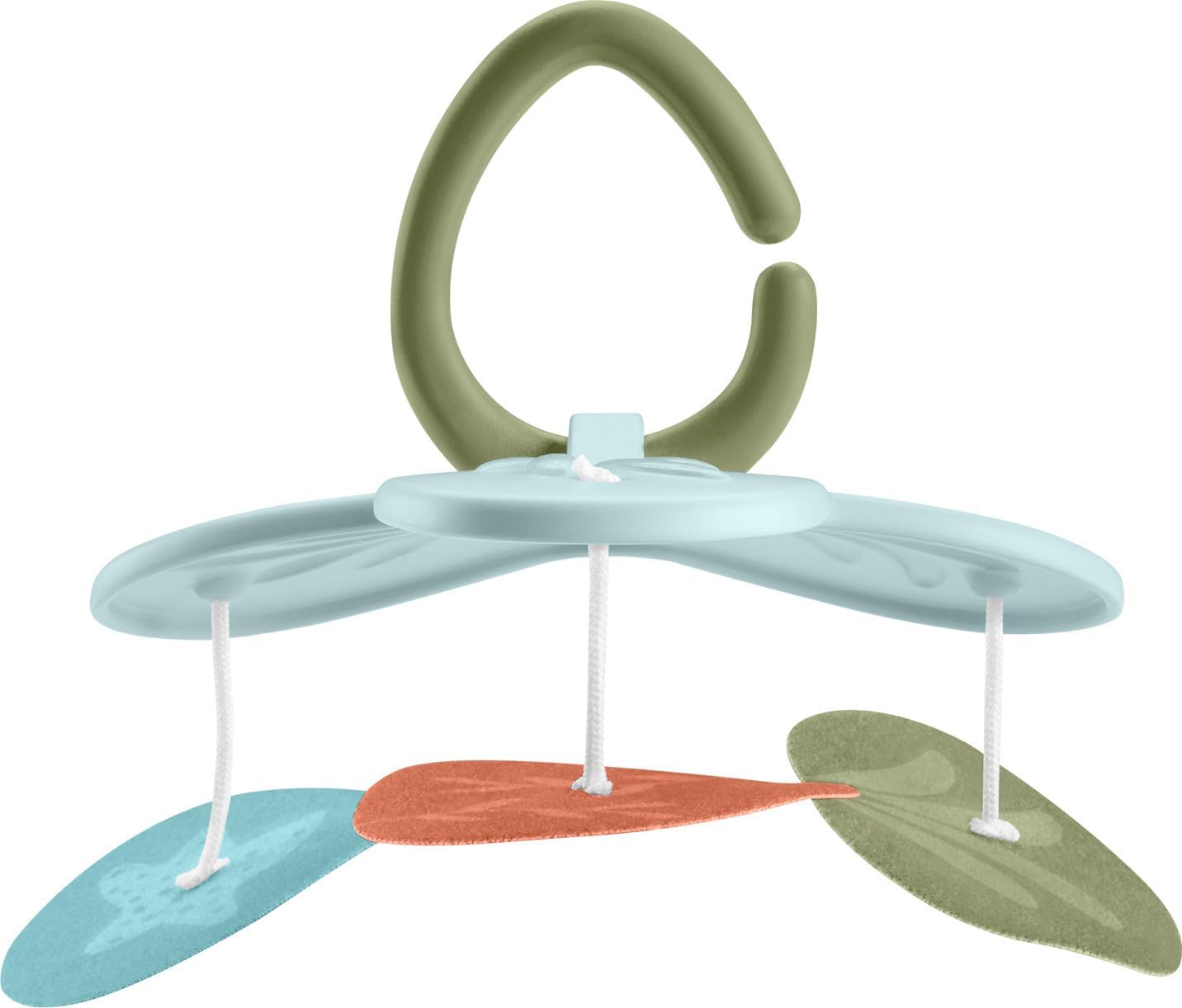 Fisher-Price Baby Activity Mat Simply Senses Newborn Gym with 6 Portable Sensory Toys for Newborns, HRB15