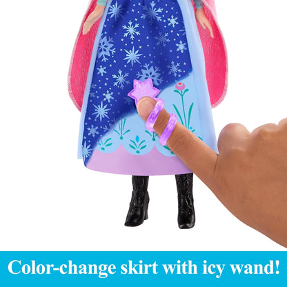 Disney Frozen Anna Magical Color-Change Skirt Fashion Doll, Inspired by Disney Movie, Posable, HTG24