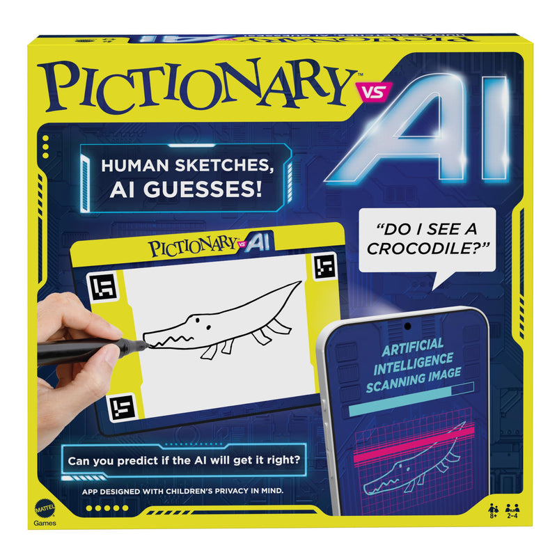 Pictionary Vs. AI Family Game for Kids and Adults and Game Night Using Artificial Intelligence for 2 4 Players, HYH75