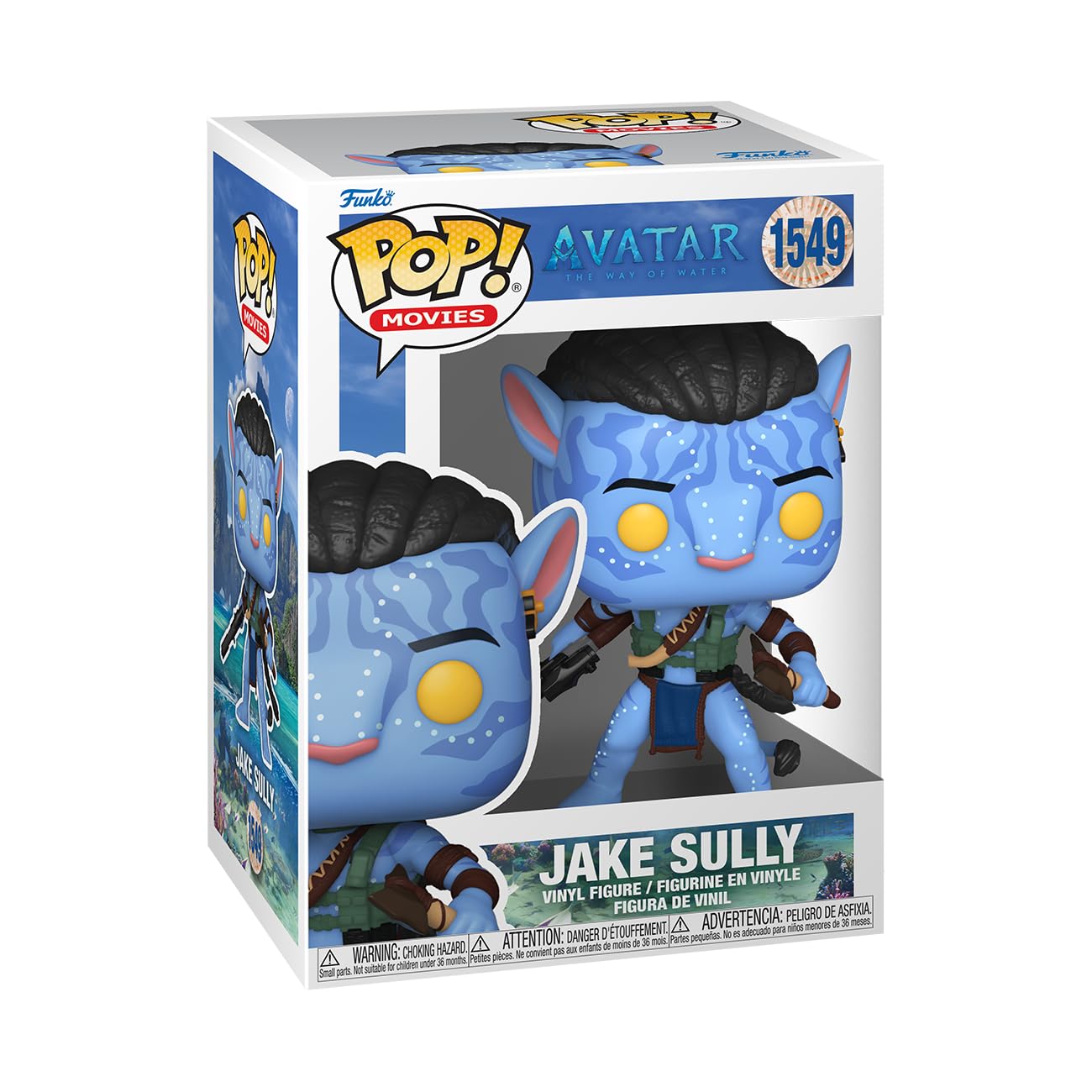 Funko POP! Movies: A: TWOW - Jake Sully - (Battle) - Avatar: the Way Of Water - Verzamelbare Vinyl Figuur - Cadeau Idee - Officiële Merchandise -Filmliefhebbers