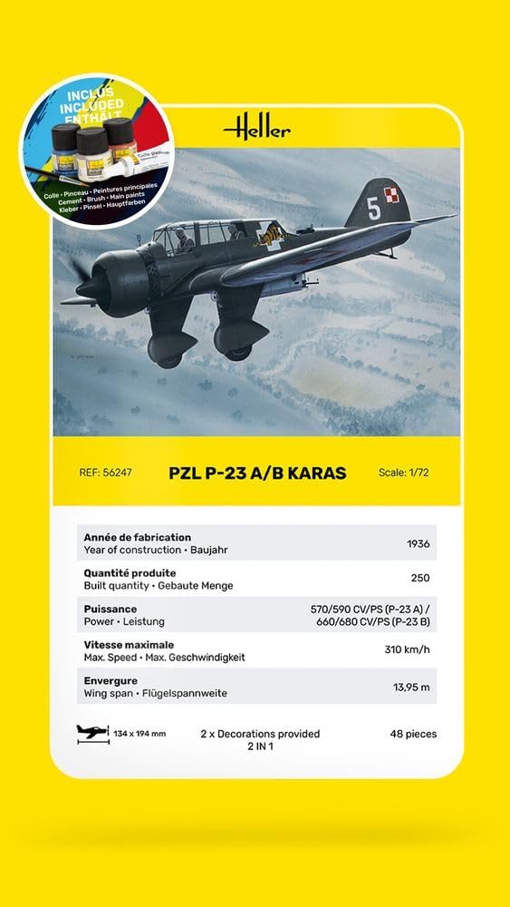 Heller HEL56247 Scale Model kit, Unpainted