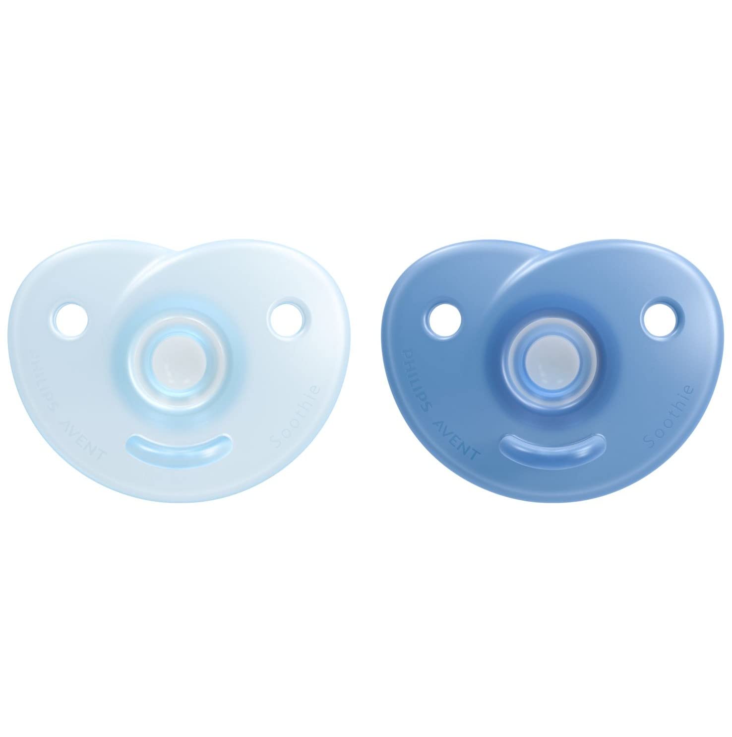 Philips AVENT Soothie Heart Soothie Soother Designed for The Natural Contours of The Child's Face, Made of Medical Silicone, Pack of 2, SCF099/21