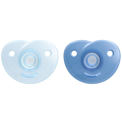Philips AVENT Soothie Heart Soothie Soother Designed for The Natural Contours of The Child's Face, Made of Medical Silicone, Pack of 2, SCF099/21