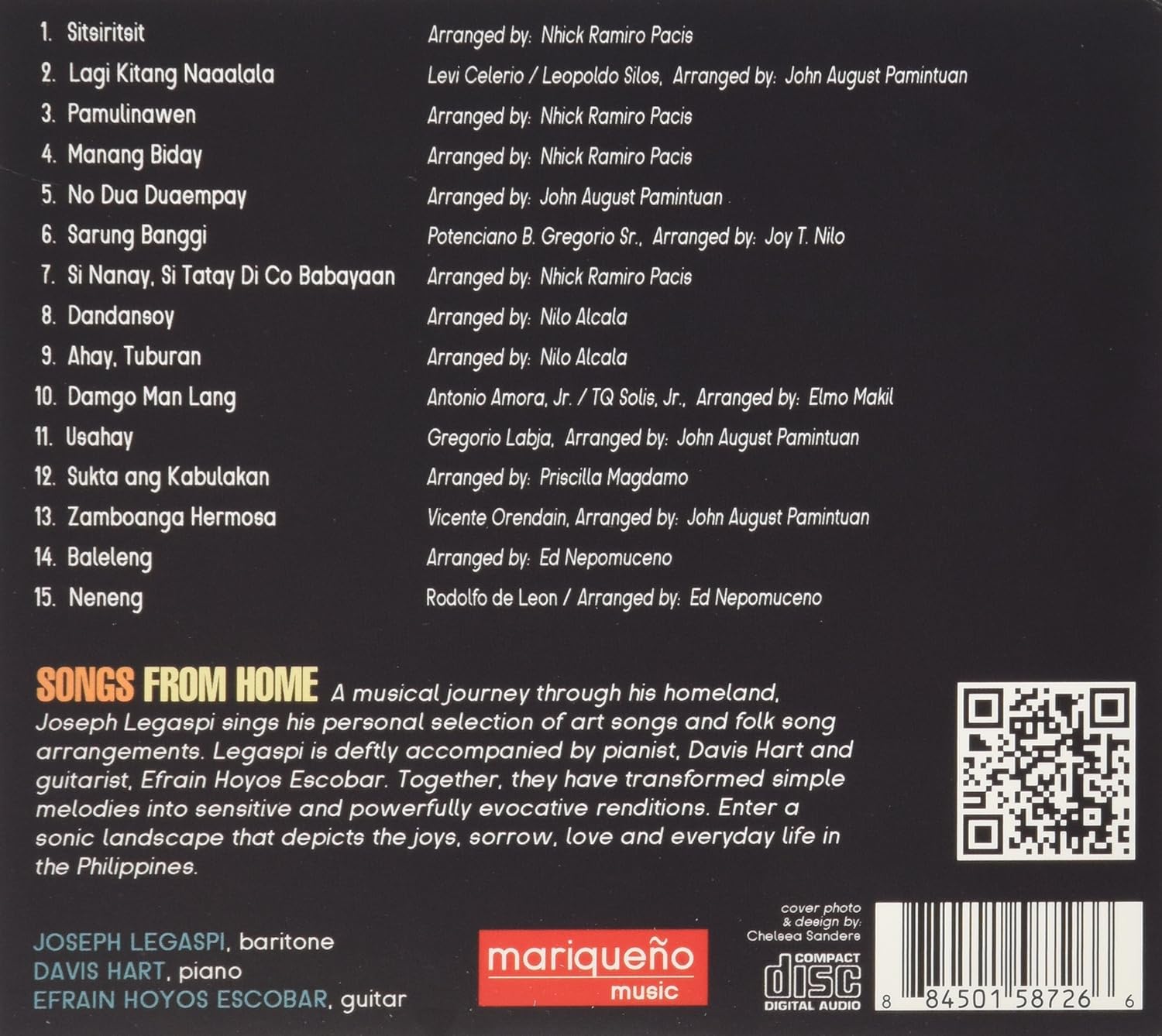 Songs from Home: Art Songs & Folk Songs from the Philippines