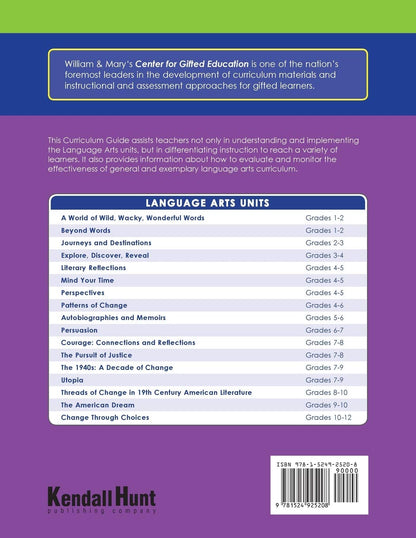 Guide To Teaching A Language Arts Curriculum For High Ability Learners
