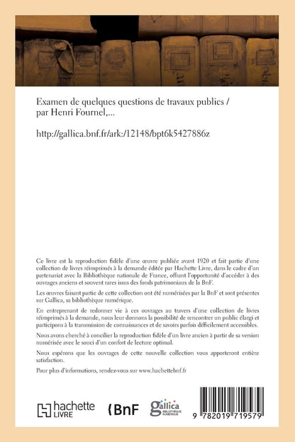 Examen de Quelques Questions de Travaux Publics