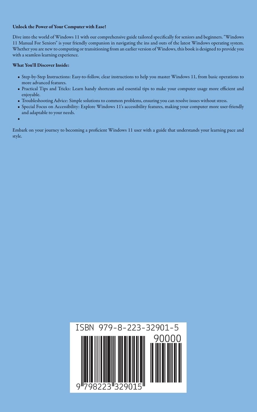 Windows 11 Manual For Seniors