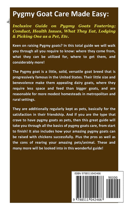 Pygmy Goat Care Made Easy