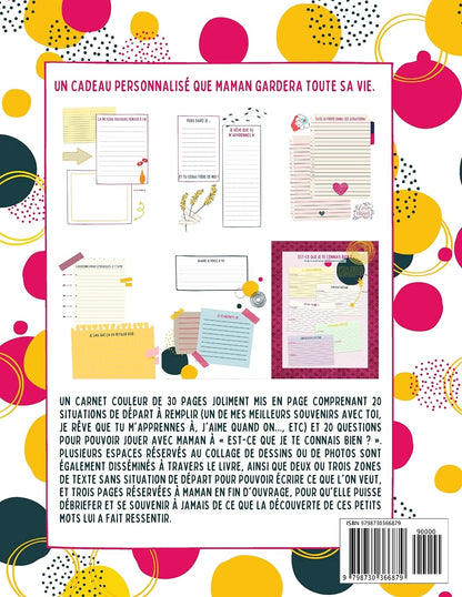 Maman Je t'aime - Livre à compléter pour maman
