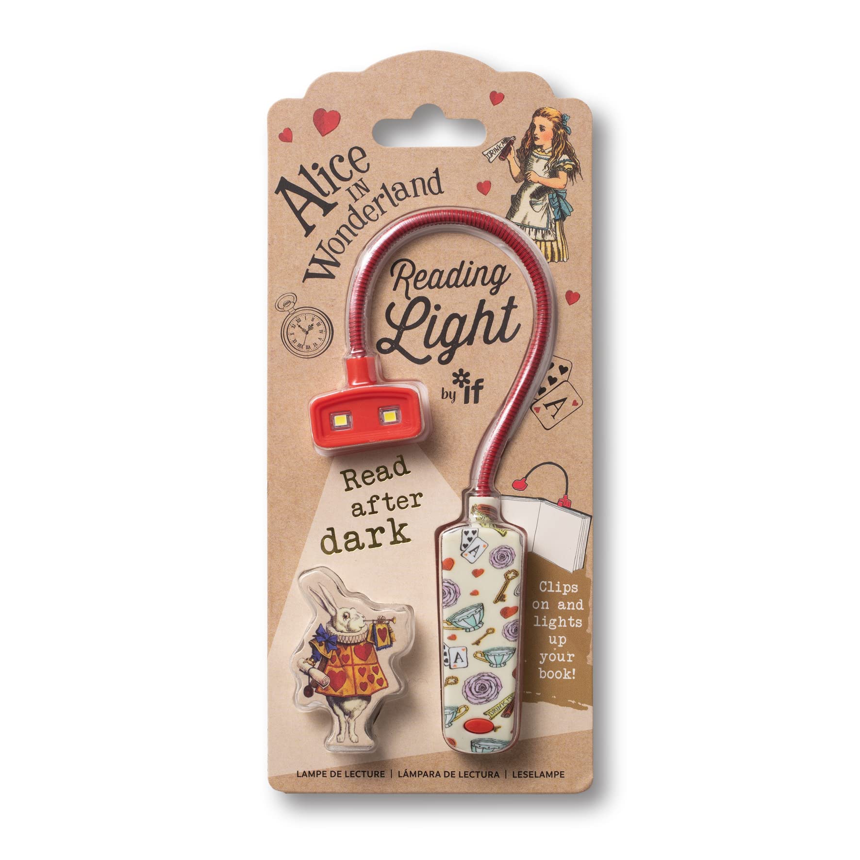 IF Book Lover's Reading Light - Alice, Red One Size Red