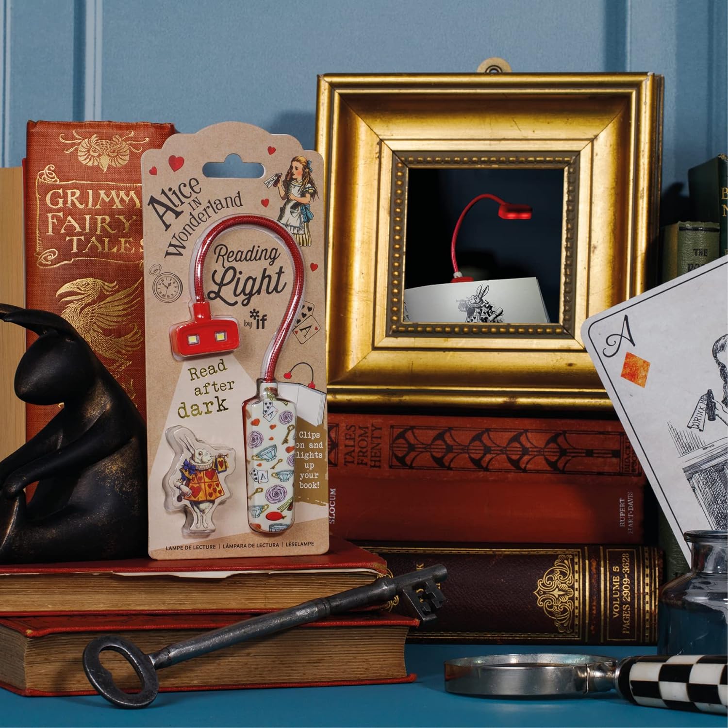 IF Book Lover's Reading Light - Alice, Red One Size Red