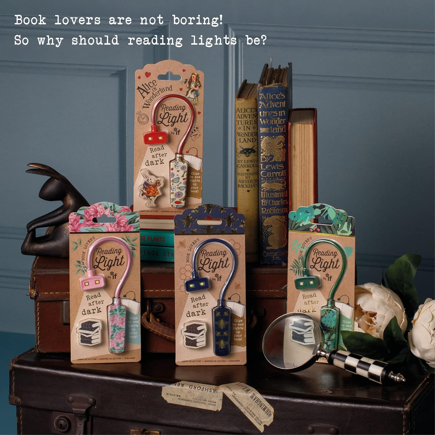 IF Book Lover's Reading Light - Alice, Red One Size Red