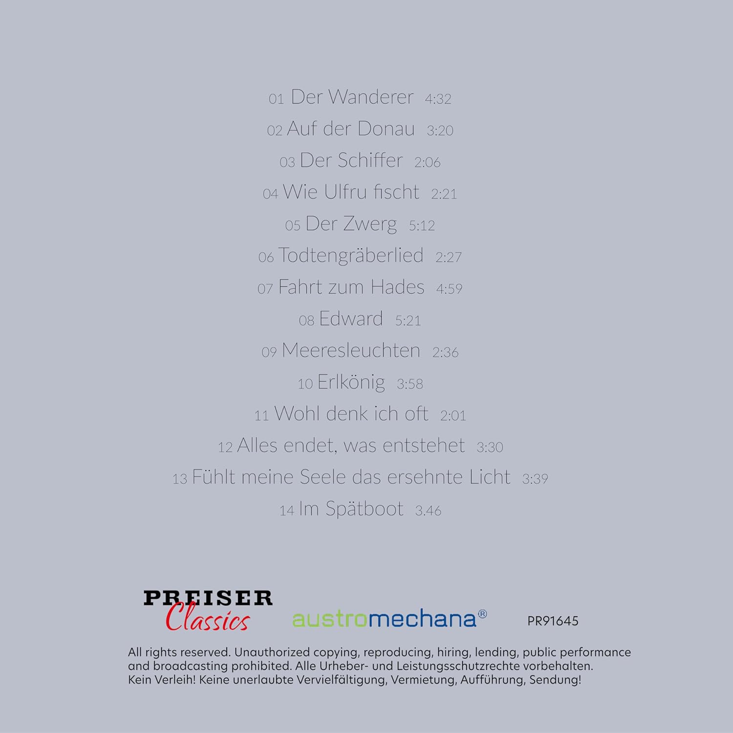 Ganz dem Gesang zu leben