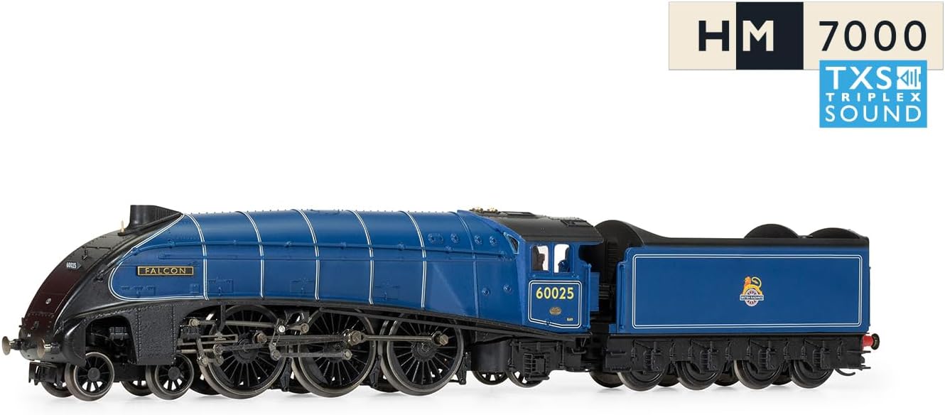 Hornby TT:120 Gauge TT3009TXSM BR-Klasse A4 Klasse 4-6-2 60025 'Falcon' Digital - Era 4 (Sound Fitted) Loco - Dampf für Modelleisenbahn-Sets