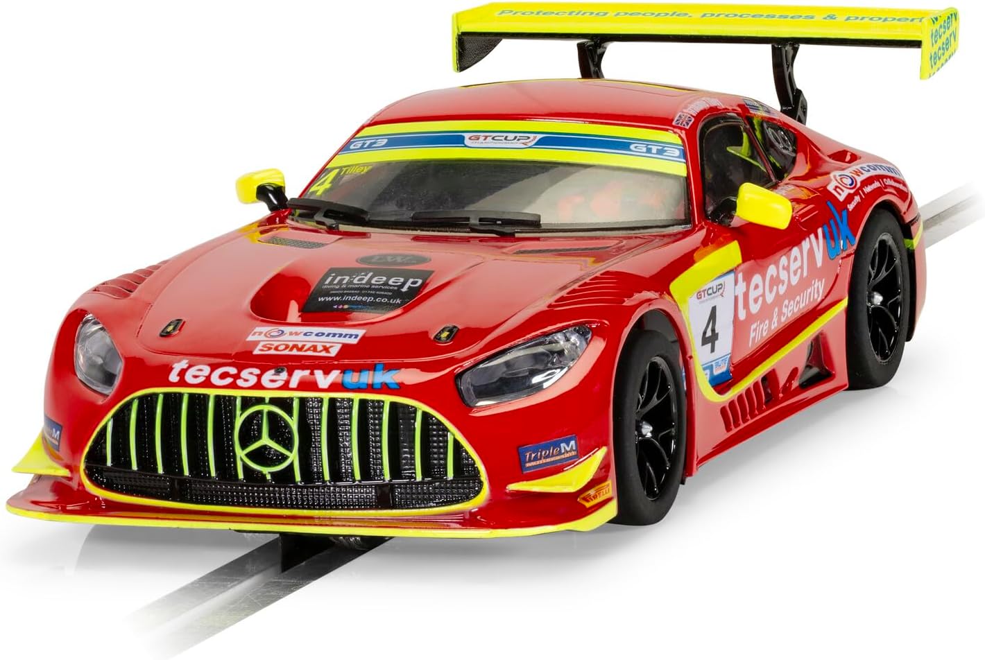 Scalextric Cars - C4332 Mercedes AMG GT3 - GT Cup 2022 - Grahame Tilley - Toy Slot Car for use Race Tracks or Set - Small Kids Gift Ideas for Boy/Girl Ages 5 Accessories