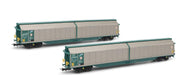 Rivarossi HR6598 FS, 2-Einheitenpackung geschlossene Wagen Typ Habillss, XMPR Livery, ep. V-VI Rolling Stock - Wagons