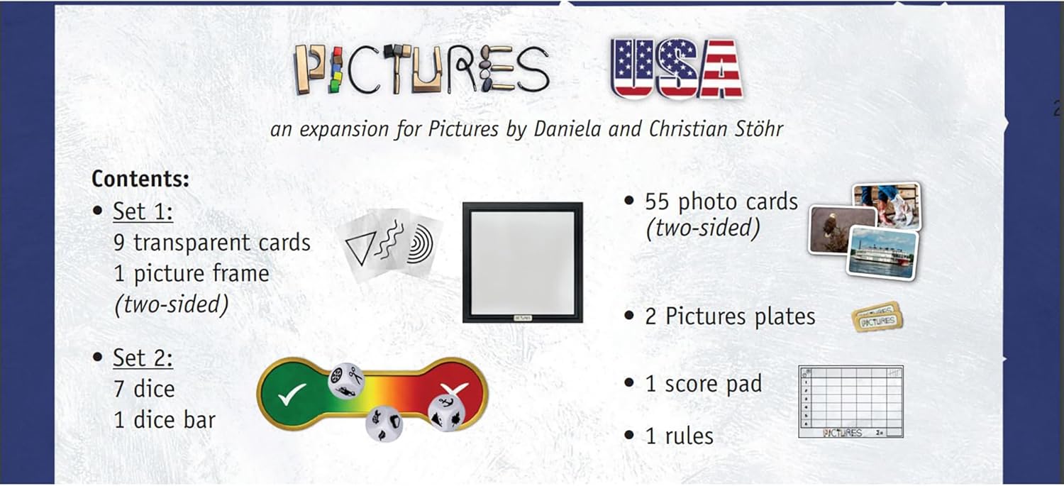Rio Grande Games Pictures USA, 3-5 Players, Party Game, Home, Indoor