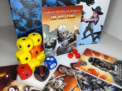 Mantic Games: The Walking Dead: The Dice Game - Fast Paced Push Your Luck Dice Rolling Game, Comic Book Card & Dice Battle Game, Ages 10+, 2+ Players