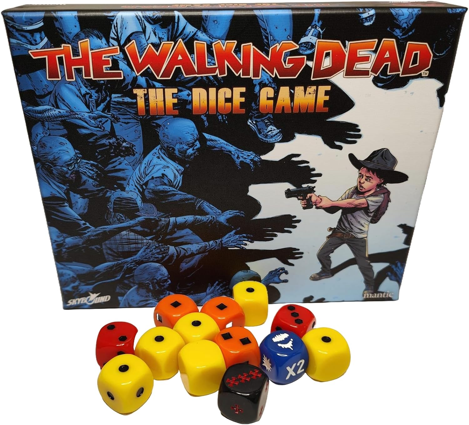 Mantic Games: The Walking Dead: The Dice Game - Fast Paced Push Your Luck Dice Rolling Game, Comic Book Card & Dice Battle Game, Ages 10+, 2+ Players