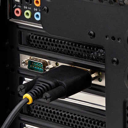 StarTech.com 2-Port Serial PCIe Card, Dual-Port PCI Express to RS232/RS422/RS485 DB9 Serial Card, Standard/Low-Profile Brackets, 16C1050 UART, ESD Protection, Windows/Linux (2S232422485-PC-CARD