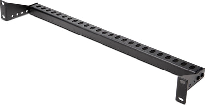 StarTech.com 1U Rack Mountable Cable Lacing Bar w/Adjustable Depth, Cable Support Guide For Organized 19" Racks/Cabinets, Horizontal Cable Guide For Patch Panels/Switches/PDUs (12S-CABLE-LACING-BAR