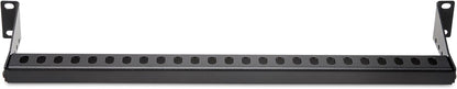 StarTech.com 1U Rack Mountable Cable Lacing Bar w/Adjustable Depth, Cable Support Guide For Organized 19" Racks/Cabinets, Horizontal Cable Guide For Patch Panels/Switches/PDUs (12S-CABLE-LACING-BAR