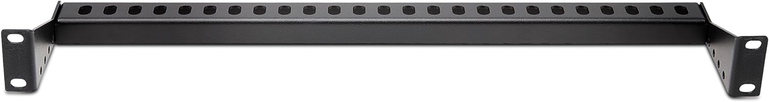 StarTech.com 1U Rack Mountable Cable Lacing Bar w/Adjustable Depth, Cable Support Guide For Organized 19" Racks/Cabinets, Horizontal Cable Guide For Patch Panels/Switches/PDUs (12S-CABLE-LACING-BAR